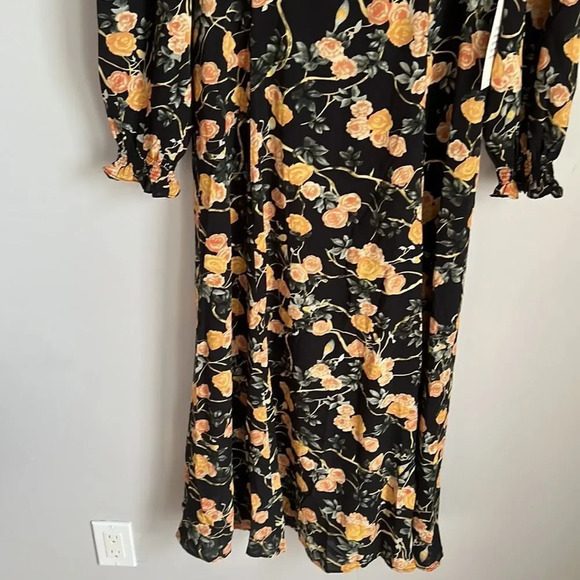 NEW Bohme square neck midi dress Large - Picture 5 of 11